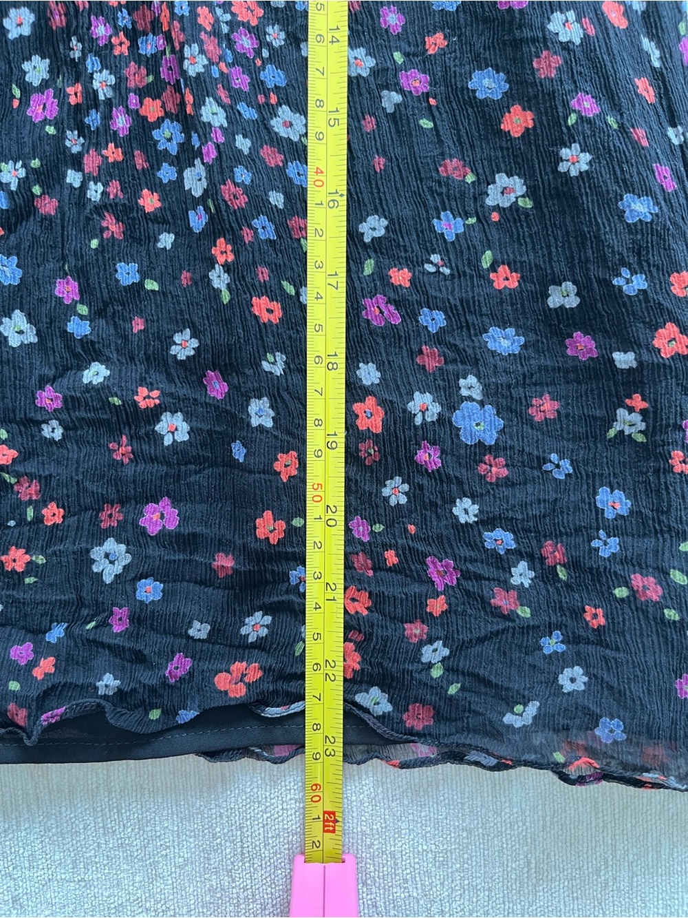 BARNEYS NEW YORK Silk flutter Blouse Floral - Picture 9 of 14